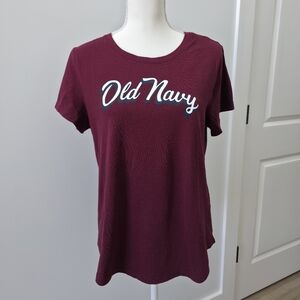Old Navy | Deep Burgundy Pullover Short Sleeve Tee